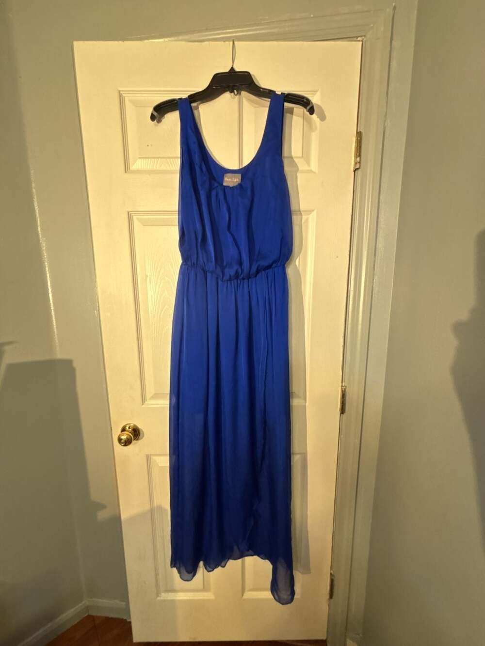 Phase Eight Royal Blue Silk High-Low Maxi Dress